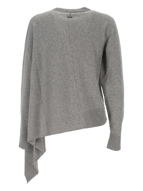 Alexander McQueen asymmetric cashmere knit - Grey - zdjęcie produktu nr 2