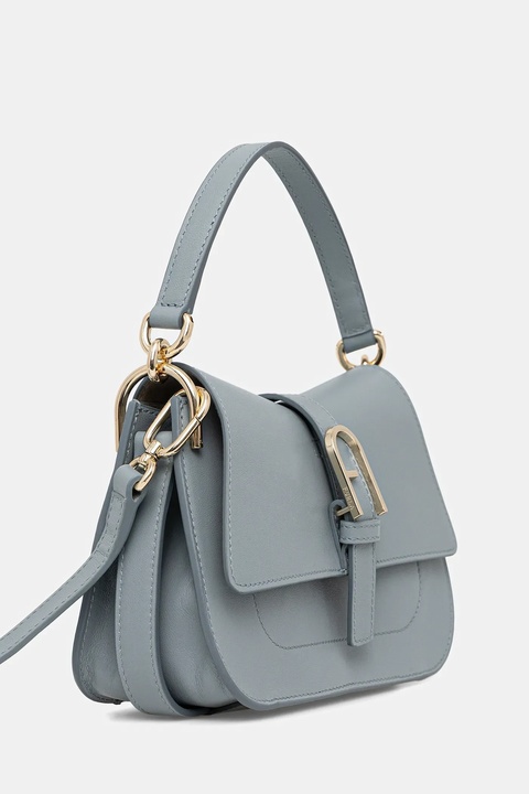 Furla torebka skórzana kolor niebieski WB01032.BX2045.3963S - zdjęcie produktu nr 1