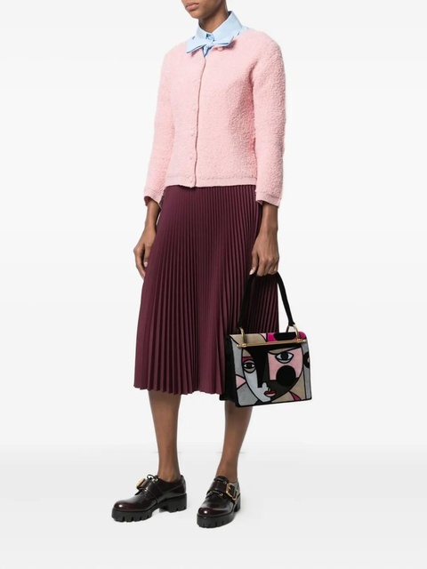 Prada Velvet Patchwork Lisolette Watkins tote bag - Black - zdjęcie produktu nr 2