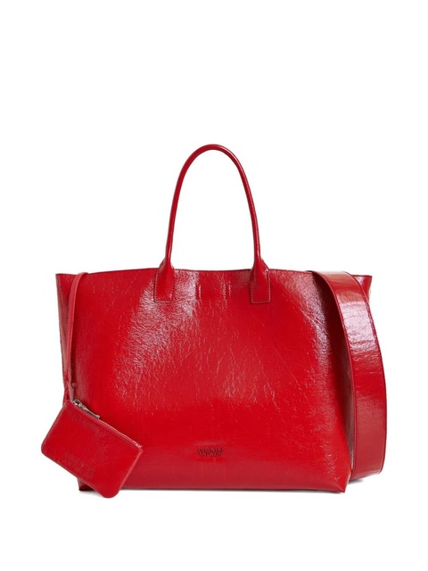 Essentiel Antwerp large logo-plaque tote bag - Red - zdjęcie produktu nr 1
