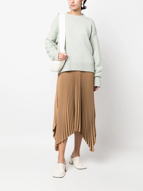Jil Sander fine knit cotton-cashmere jumper - Green - zdjęcie produktu nr 1