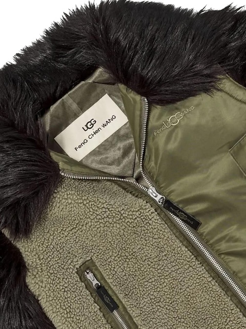 UGG x Feng Chen Wang panelled coat - Green - zdjęcie produktu nr 2