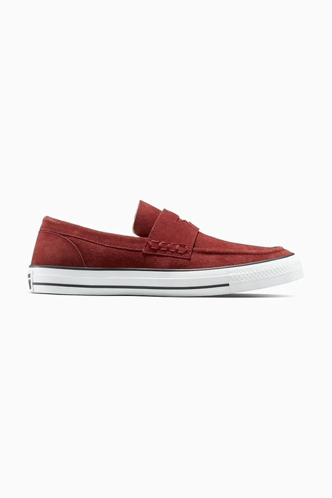 Converse mokasyny zamszowe Chuck Taylor All Star Loafer kolor czerwony A15597C - zdjęcie produktu nr 1