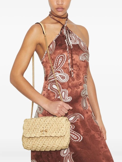Tory Burch Kira braided straw shoulder bag - Neutrals - zdjęcie produktu nr 2