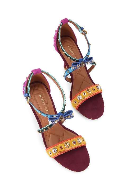 Kurt Geiger London szpilki skórzane Mini Bow Eyelet Sandal kolor multicolor 4711969109 - zdjęcie produktu nr 1