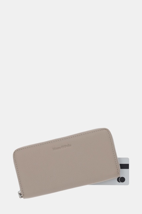 Marc O'Polo portfel skórzany damski kolor beżowy 5000009090 - zdjęcie produktu nr 2