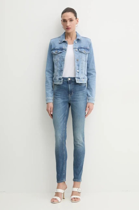 Guess jeansy damskie kolor niebieski W5RA46 D5L72 - zdjęcie produktu nr 2