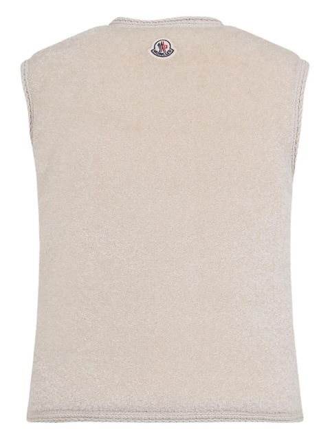 Moncler front-pocket zip-up gilet - Neutrals - zdjęcie produktu nr 1