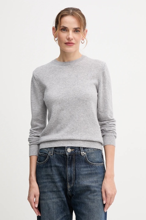 United Colors of Benetton sweter wełniany damski kolor szary lekki - zdjęcie produktu nr 1