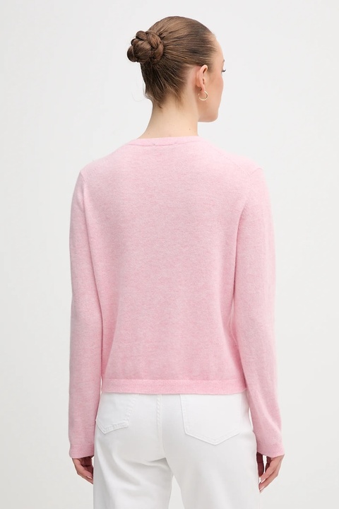 United Colors of Benetton sweter wełniany damski kolor różowy lekki 1002D501U - zdjęcie produktu nr 2