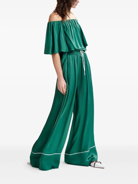 Essentiel Antwerp Hontgomery wide-leg pants - Green - zdjęcie produktu nr 2
