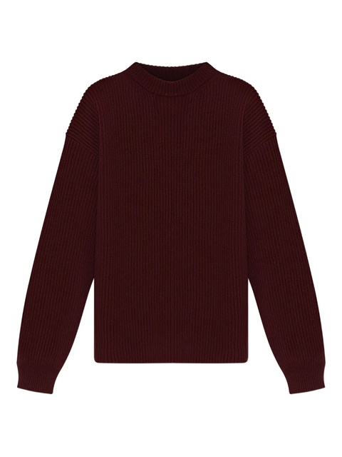 Jil Sander ribbed wool sweater - Red - zdjęcie produktu nr 1