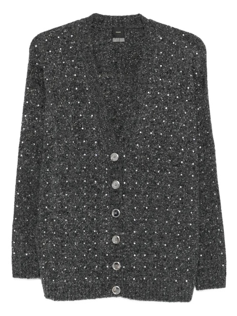 PINKO crystal-embellishment cardigan - Grey - zdjęcie produktu nr 1