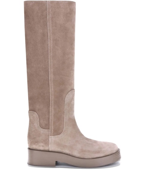 Casadei Charlie suede knee-high boots - CARIBOU - zdjęcie produktu nr 1