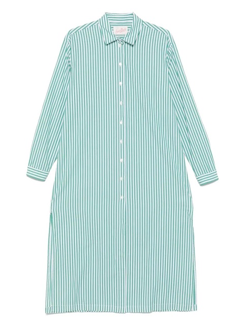 MC2 Saint Barth striped shirt dress - Green - zdjęcie produktu nr 1