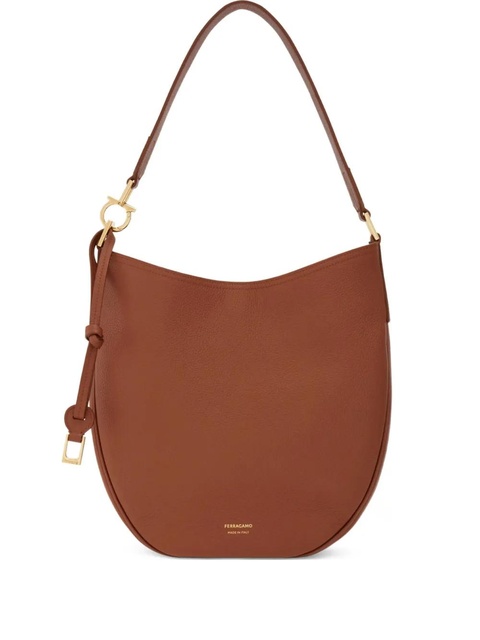 Ferragamo leather shoulder bag - Brown - zdjęcie produktu nr 1