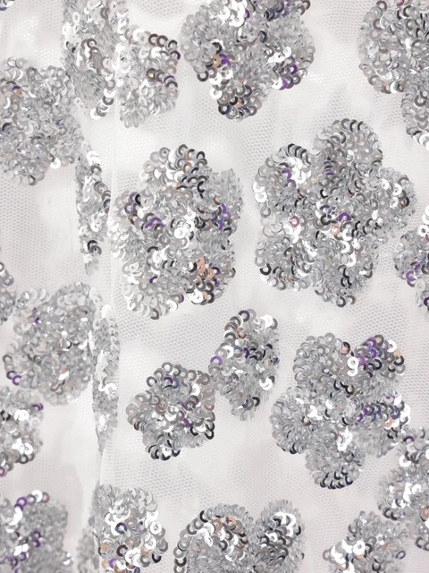 Cecilie Bahnsen floral-sequins T-shirt - White - zdjęcie produktu nr 2