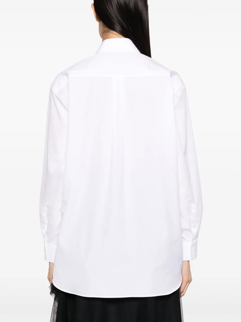 Simone Rocha long-sleeve cotton shirt - White - zdjęcie produktu nr 2