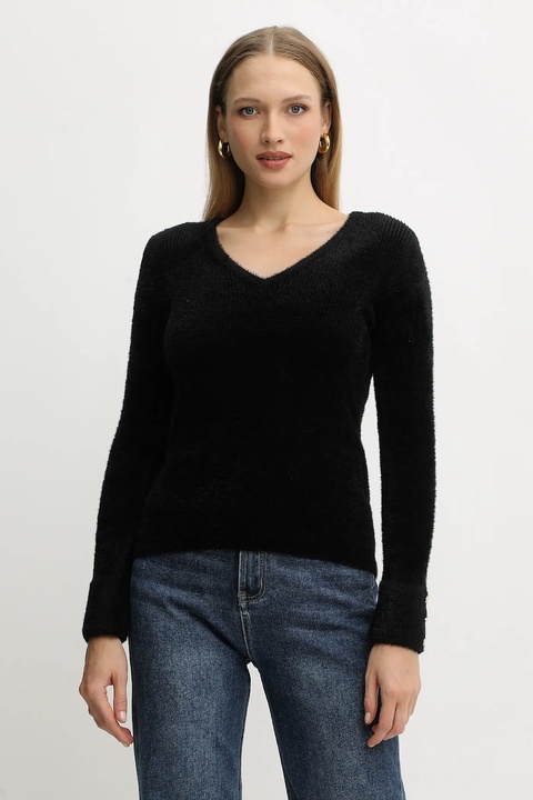 Morgan sweter MOOVE damski kolor czarny lekki MOOVE - zdjęcie produktu nr 1