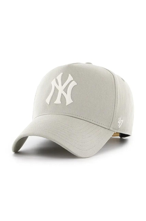 47 brand czapka z daszkiem MLB New York Yankees kolor beżowy gładka B-FNDOF17GWP-F5 - zdjęcie produktu nr 1
