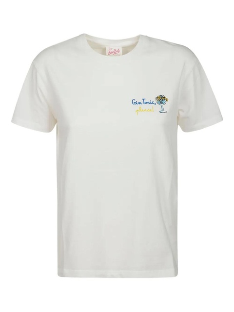 MC2 Saint Barth embroidered short-sleeved T-shirt - White - zdjęcie produktu nr 1