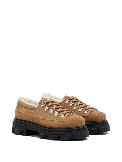 GANNI cleated suede-leather loafers - Brown - zdjęcie produktu nr 2