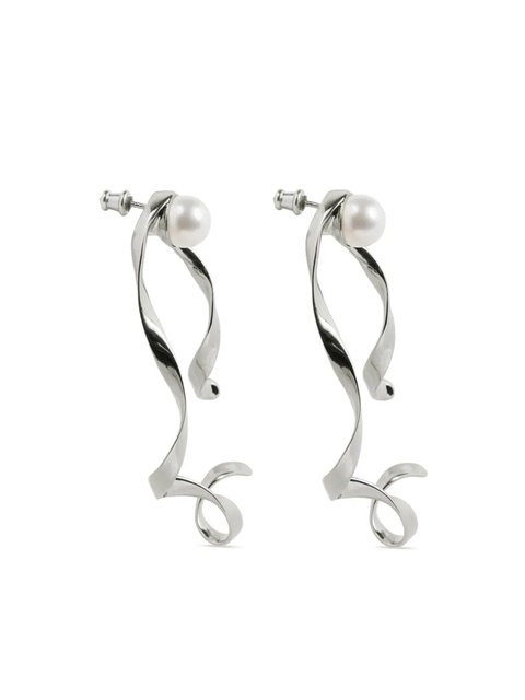 DRIES VAN NOTEN wave stud earrings - Silver - zdjęcie produktu nr 2