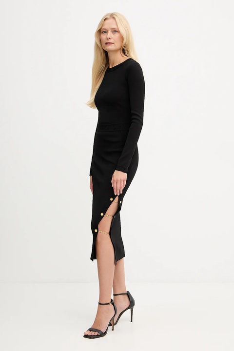 Elisabetta Franchi sukienka kolor czarny midi dopasowana AM28S57E2 - zdjęcie produktu nr 1