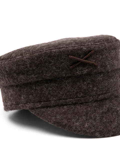 Ruslan Baginskiy logo-appliqué baker boy cap - Brown - zdjęcie produktu nr 1
