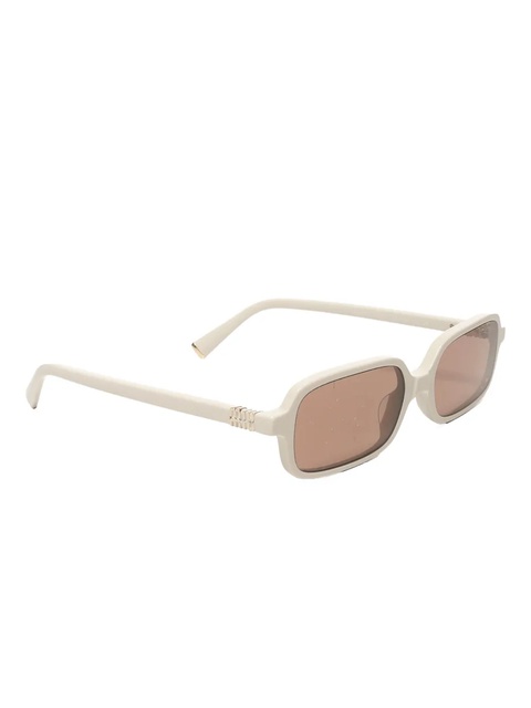 Miu Miu logo-detail rectangle sunglasses - Neutrals - zdjęcie produktu nr 2