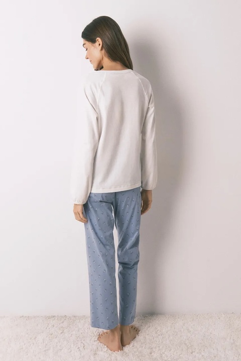 women'secret piżama bawełniana damska kolor beżowy bawełniana 3592465 - zdjęcie produktu nr 2