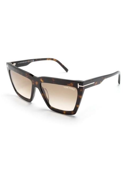 TOM FORD Eyewear Eden cat-eye sunglasses - Brown - zdjęcie produktu nr 1