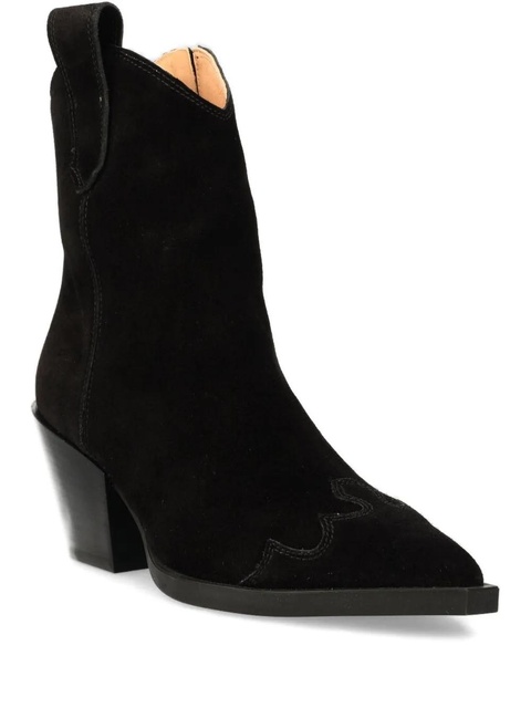 Copenhagen CPH238 suede pointed-toe zip boots - Black - zdjęcie produktu nr 1
