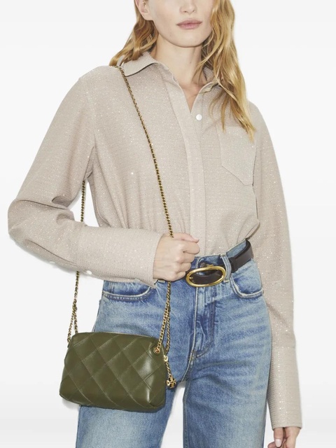 Tory Burch Fleming Soft quilted mini bag - Green - zdjęcie produktu nr 2