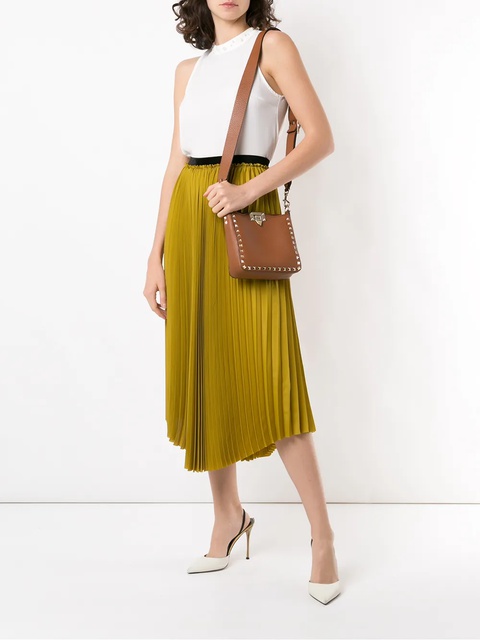 Valentino Garavani Rockstud crossbody bag - Brown - zdjęcie produktu nr 1