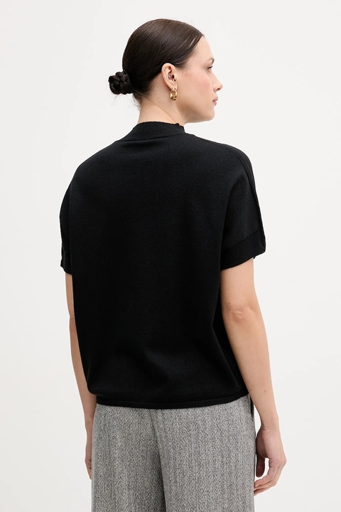 Marc Aurel sweter damski kolor czarny lekki z półgolfem 8067-8000-82107 - zdjęcie produktu nr 1