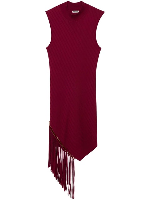 Simkhai Claire fringed dress - Red - zdjęcie produktu nr 1