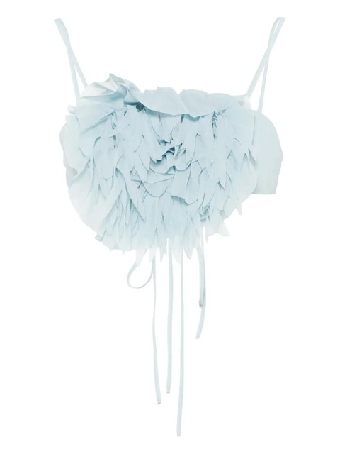 Blumarine flower-detailed top - Blue - zdjęcie produktu nr 1