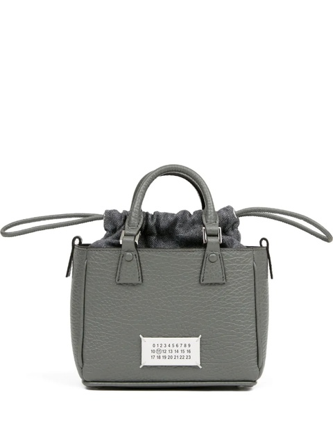 Maison Margiela 5AC Horizontal leather tote bag - Grey - zdjęcie produktu nr 1