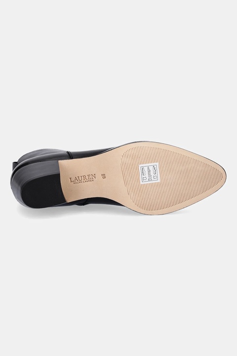 Lauren Ralph Lauren botki skórzane Harpher damskie kolor czarny na słupku 802967822001 - zdjęcie produktu nr 2