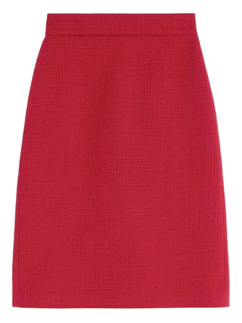 Valentino Garavani tweed zip-fastening skirt - Red - zdjęcie produktu nr 1