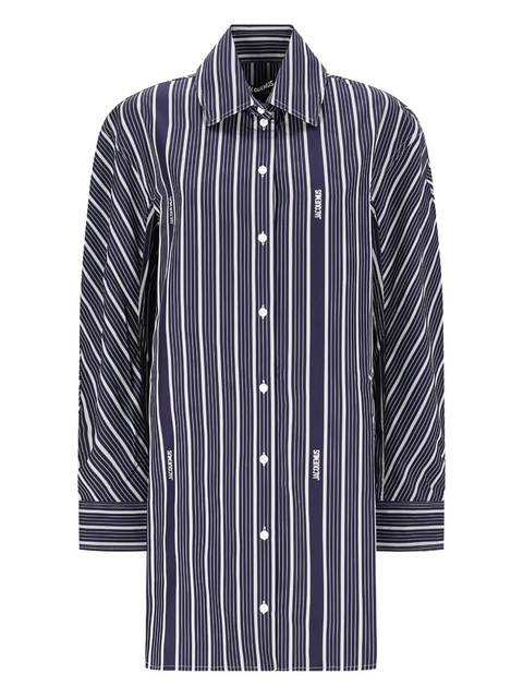 Jacquemus Ovalo striped shirt - Blue - zdjęcie produktu nr 2