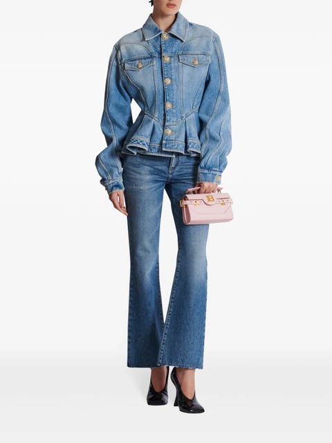 Balmain B-Buzz 19 leather tote bag - Pink - zdjęcie produktu nr 2