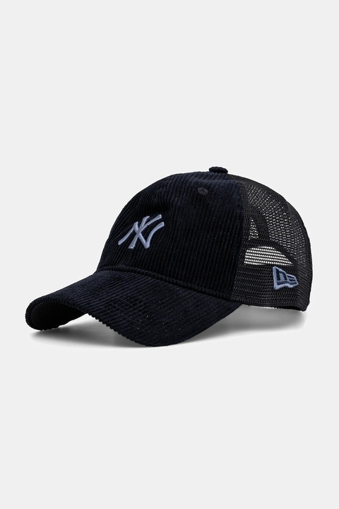 New Era czapka z daszkiem sztruksowa 0 kolor granatowy 60691101 - zdjęcie produktu nr 1