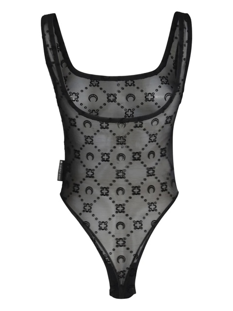 Marine Serre sleeveless bodysuit - Black - zdjęcie produktu nr 2