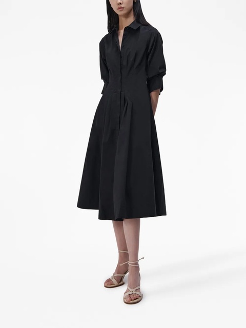 Simkhai Jazz ruched shirt dress - Black - zdjęcie produktu nr 2