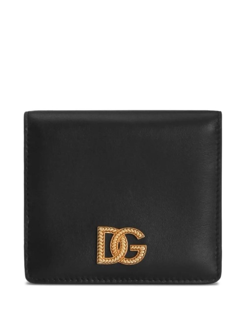 Dolce & Gabbana logo-plaque zip wallet - Black - zdjęcie produktu nr 1