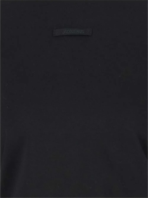 Jacquemus The Gros Grain logo-detail long-sleeve top - Black - zdjęcie produktu nr 2
