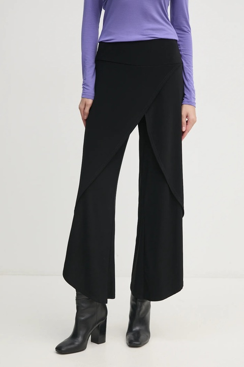 Joseph Ribkoff spodnie damskie kolor czarny szerokie high waist 211494 - zdjęcie produktu nr 1