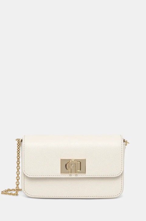 Furla torebka skórzana kolor beżowy WE00265.ARE000.PNN001007 - zdjęcie produktu nr 1